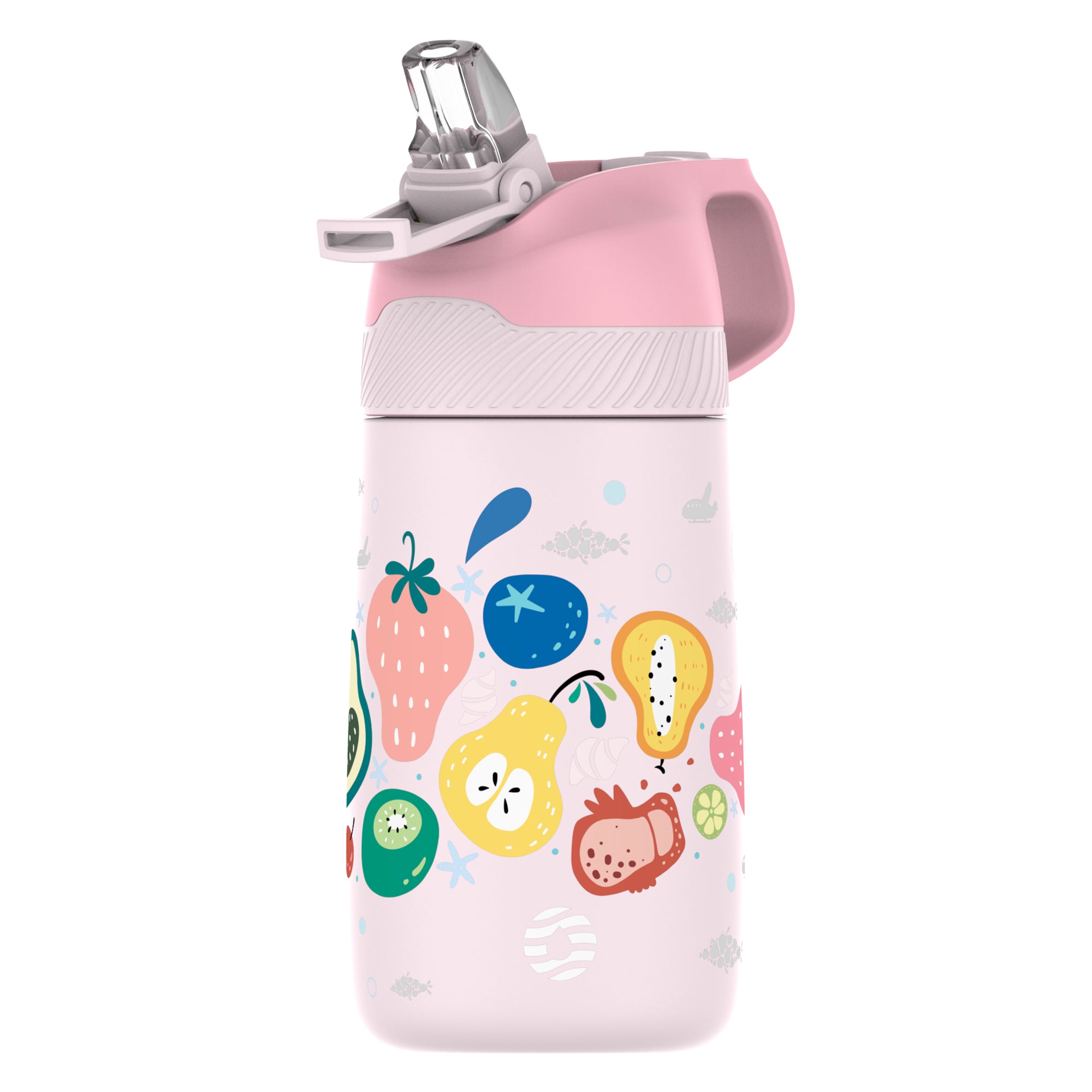 Bouteille d'eau pour enfants avec paille, petit thermos isotherme en acier  inoxydable - 350 ml - Motif flamant rose : : Cuisine et Maison