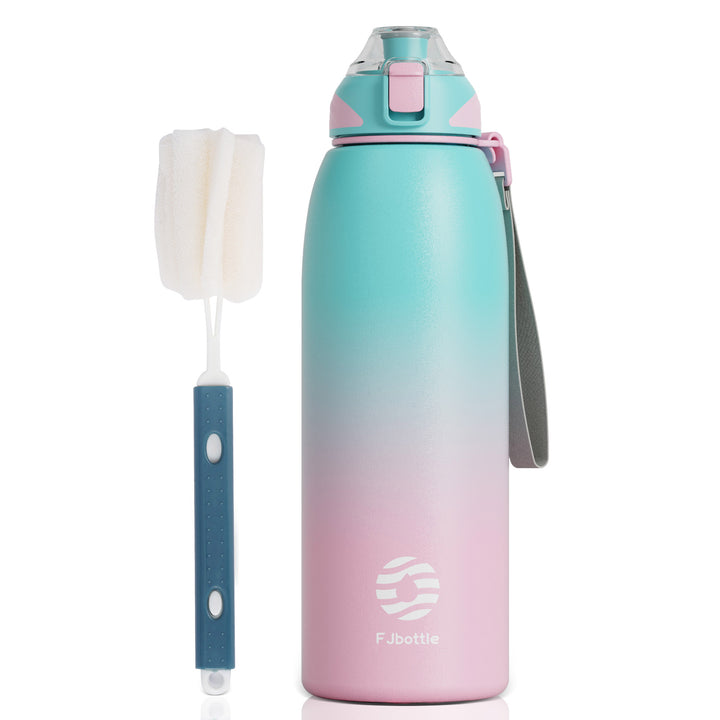 1500ml Edelstahl Thermoskanne Wasserflasche, Kohlensäure geeignet Trinkflasche