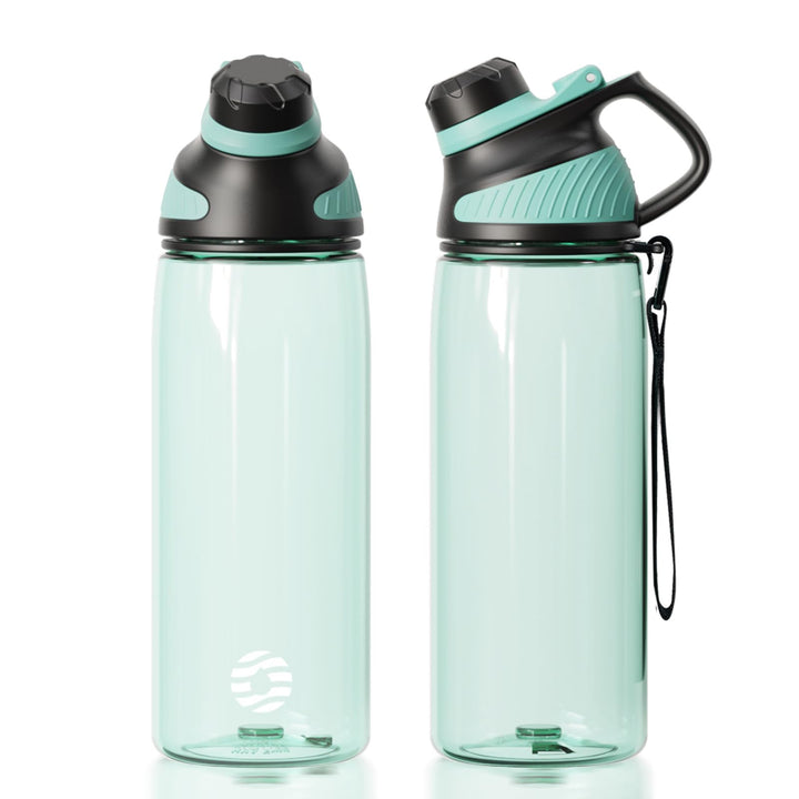 Bouteille d'eau de sport 1200 ml/710 ml avec couvercle magnétique pour fitness, salle de sport, extérieur (copie) 