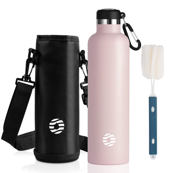 1000ml Stainless Steel Insulated Bottle, Pink